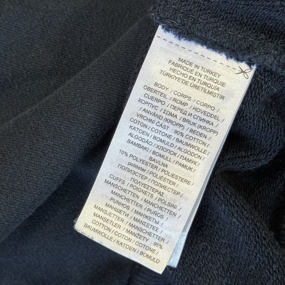 Lauren Ralph Blue Embossed Sweatshirt Top Size Small - Picture 7 of 13